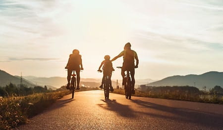 Cycling with family benefits